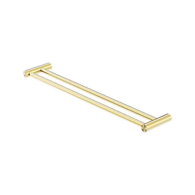 Nero New Mecca Double Towel Rail 600mm - Brushed Gold