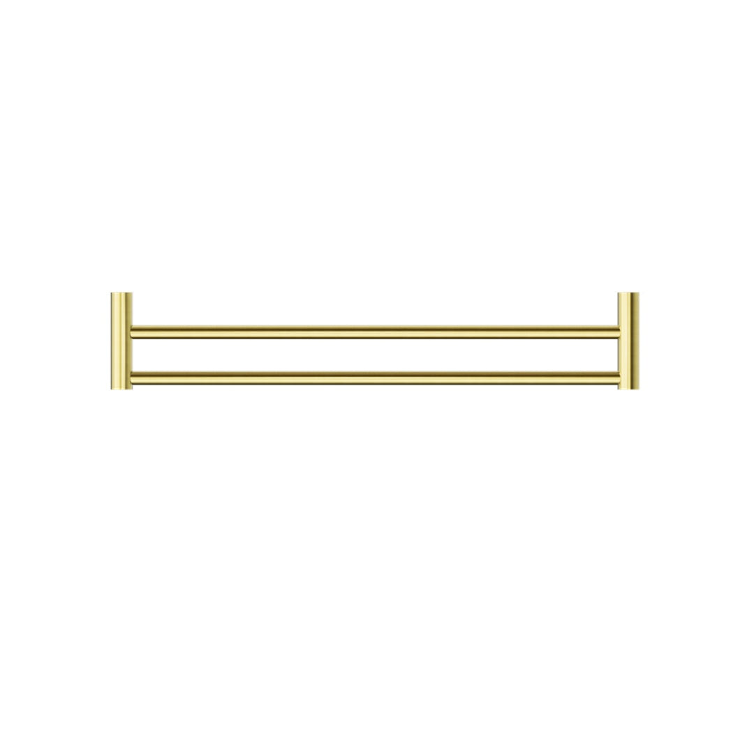 Nero New Mecca Double Towel Rail 600mm - Brushed Gold - NR2324dBG