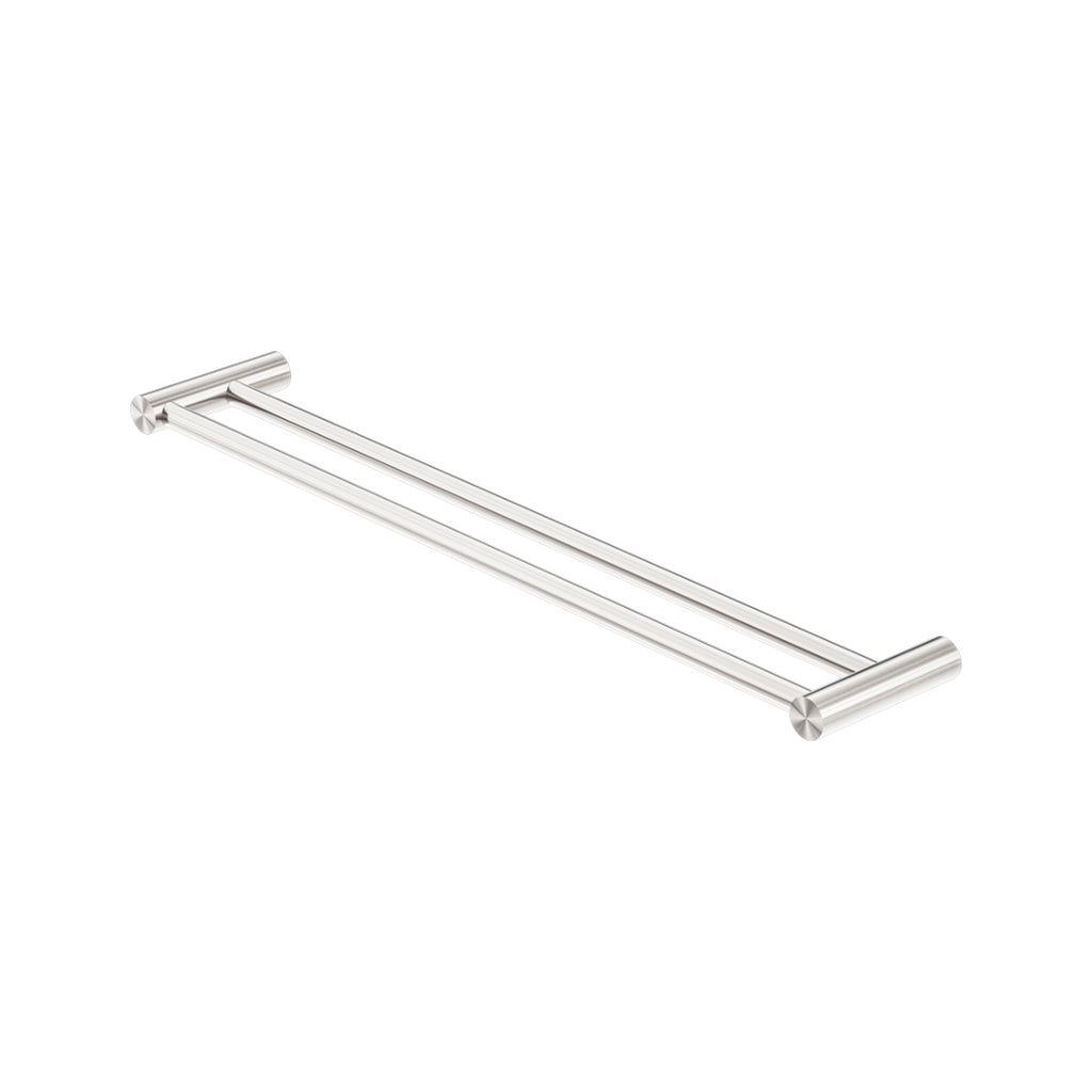 Nero New Mecca Double Towel Rail 600mm - Brushed Nickel - NR2324dBN