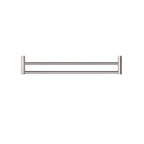 Nero New Mecca Double Towel Rail 600mm - Brushed Nickel - NR2324dBN