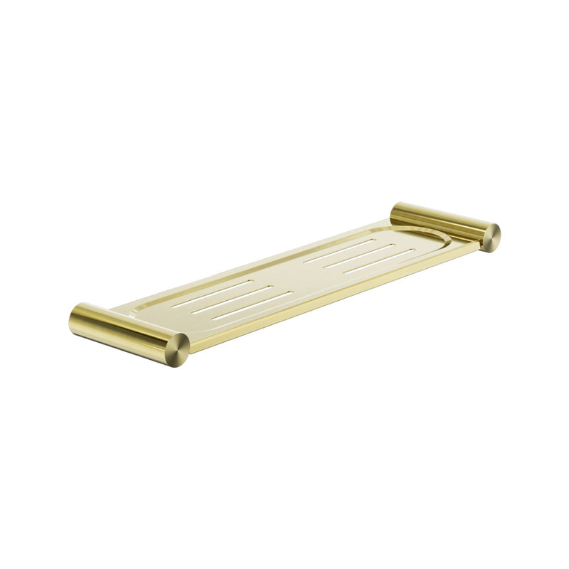 Nero New Mecca Metal Shower Shelf - Brushed Gold