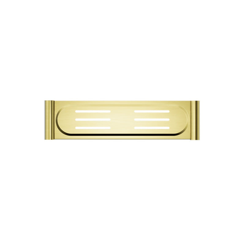 Nero New Mecca Metal Shower Shelf - Brushed Gold