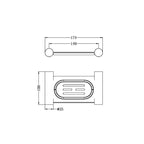 Nero New Mecca Soap Dish Holder - Brushed Gold - NR2381BG