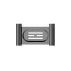 Nero New Mecca Soap Dish Holder - Gun Metal - NR2381GM