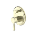 Nero York Shower Mixer With Divertor With Metal Lever - Aged Brass - NR692109a02AB