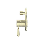 Nero York Shower Mixer With Divertor With Metal Lever - Aged Brass - NR692109a02AB