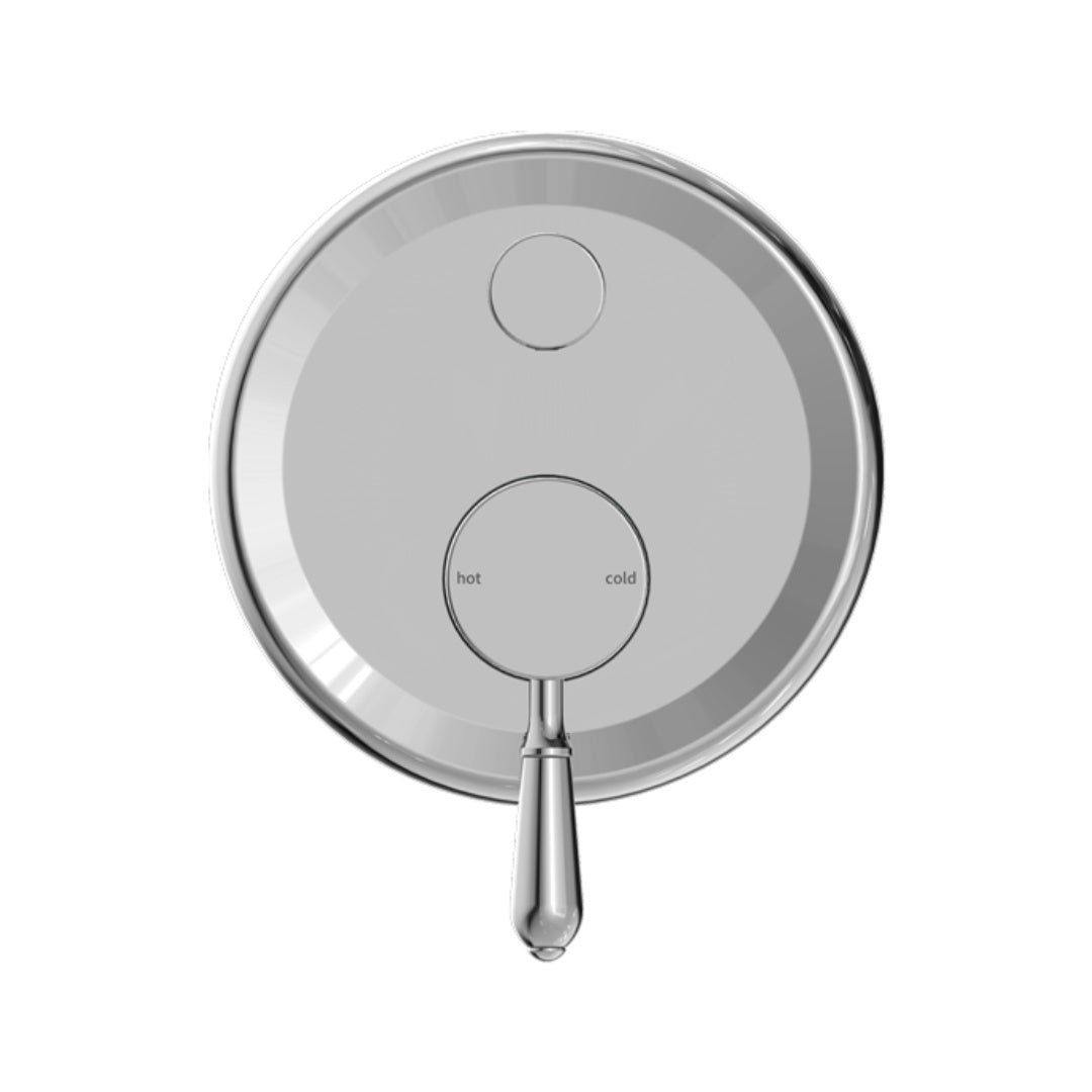 Nero York Shower Mixer With Divertor With Metal Lever - Chrome - NR692109a02CH