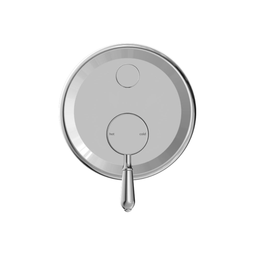 Nero York Shower Mixer With Divertor With Metal Lever - Chrome - NR692109a02CH