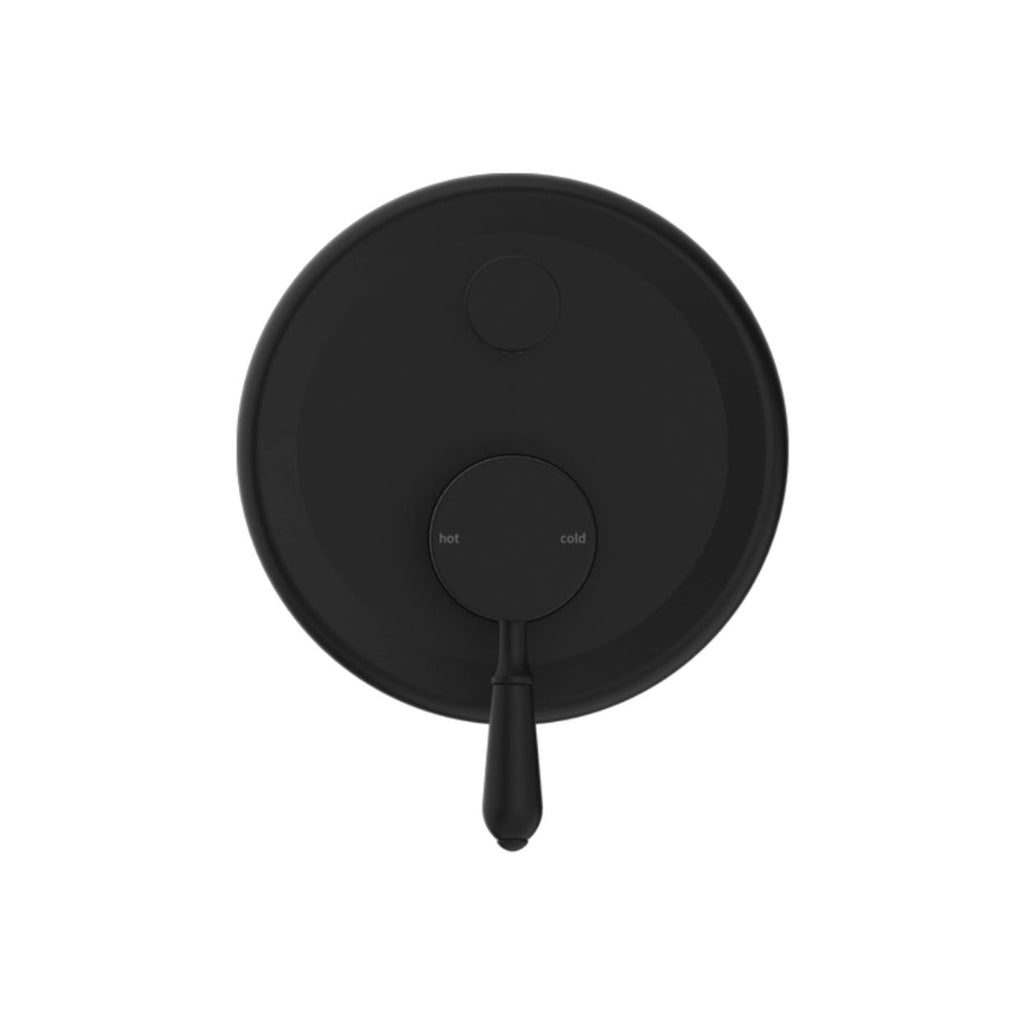 Nero York Shower Mixer With Divertor With Metal Lever - Matte Black - NR692109a02MB