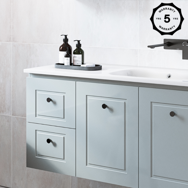 Timberline Nevada Classic 1500mm Wall Hung Vanity - Alpha Ceramic Top - NVCV1500CAPHW