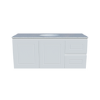 Timberline Nevada Classic Wall Hung with SilkSurface Top & Basin 1200mm - NVCV1200CSSUW