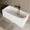 Cassa Design New Multi Corner Back To Wall Freestanding Bath 1700mm Includes Overflow - Matte White - BT-MS1700M