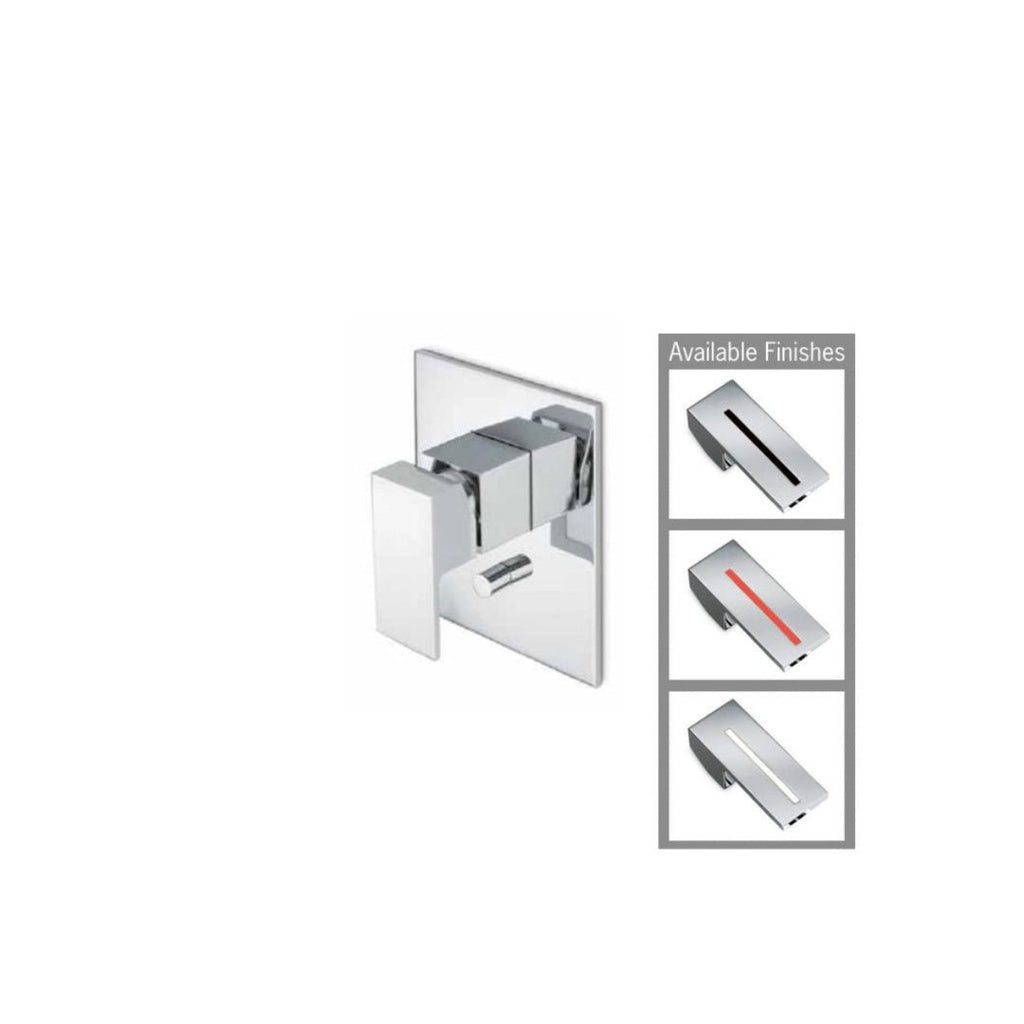 Newform Ergo Q Wall Diverter Mixer - Chrome/White - 66470Q.05.013