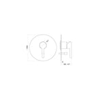 Newform Ergo Wall Diverter Mixer - Chrome - 65870Q.21.018