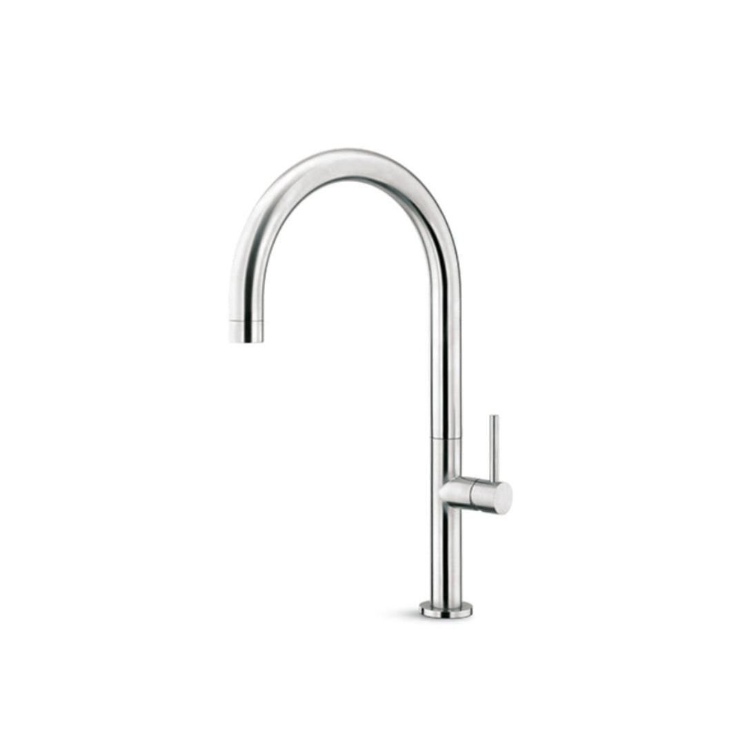 Newform Modo Kitchen Mixer Round Spout with Pull-Out Spray - Chrome - 65025Q.21.018
