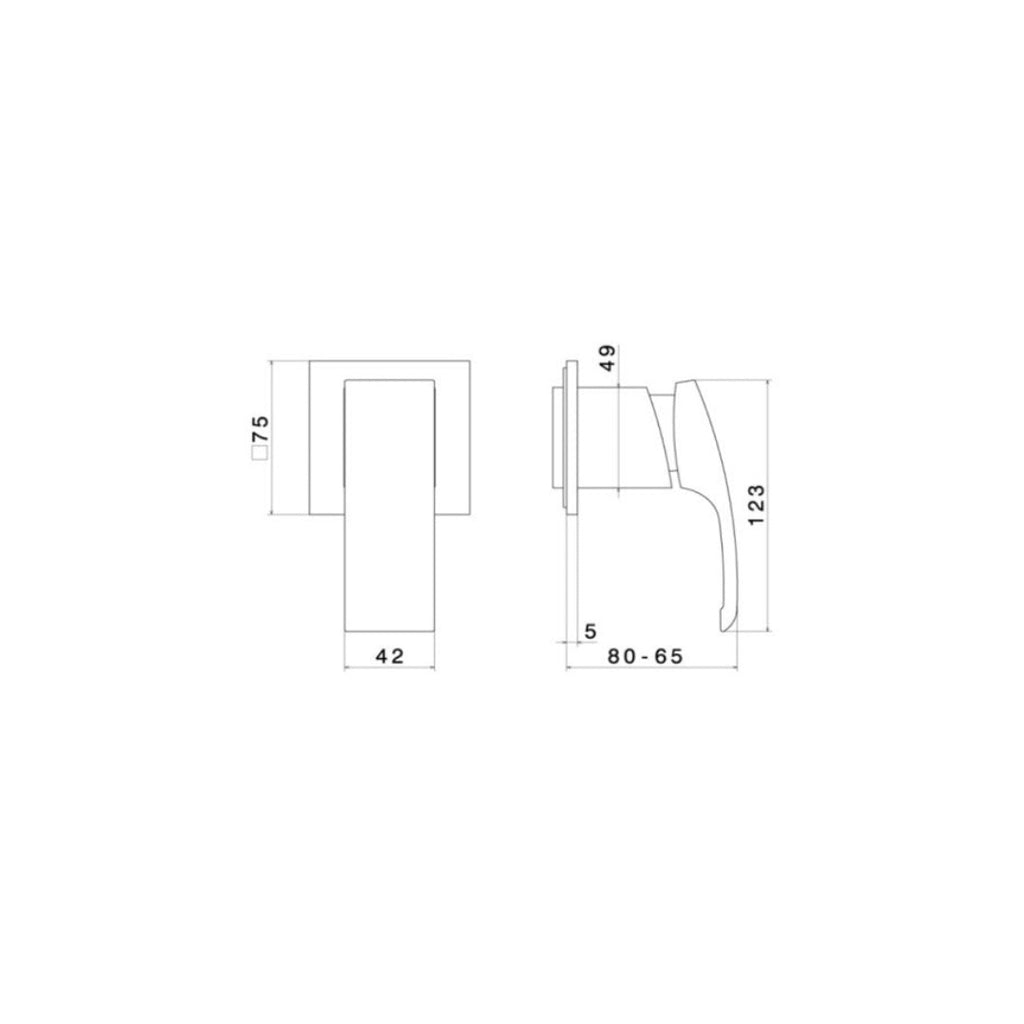 Newform X-Sense Crystal Wall Mixer - Chrome - 62575Q.20.300