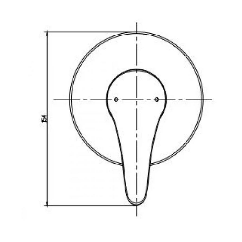 Gentec Nugen 110mm Single Lever Shower Mixer (Includes In-Wall Body - Chrome - NGM4000