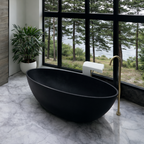 Pietra Bianca Nice 1800mm Freestanding Bath - Black - PBS1057-Black