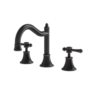 Phoenix - Nostalgia - NS104L-33 - Lever Handle Basin Set Shepherds Crook - Antique Black