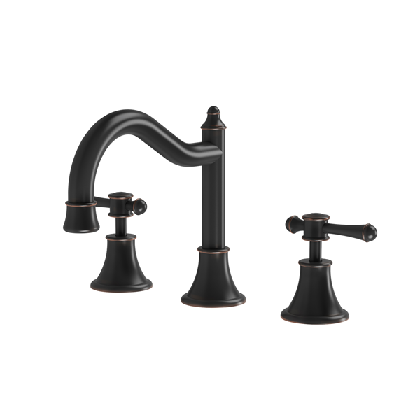 Phoenix - Nostalgia - NS104L-33 - Lever Handle Basin Set Shepherds Crook - Antique Black
