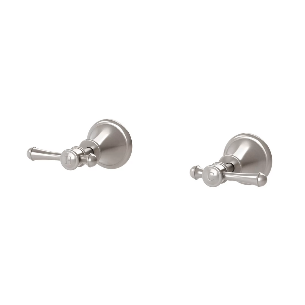 Phoenix Nostalgia Lever Wall Top Assemblies - LF Brushed Nickel - NS060L-40-1