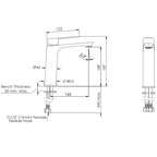 Greens Novi Mid Basin Mixer - Chrome - LF24203555CP