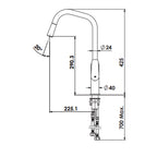 Greens Novi Pull-Down Sink Mixer Lead Free - Chrome - LF24203542CP