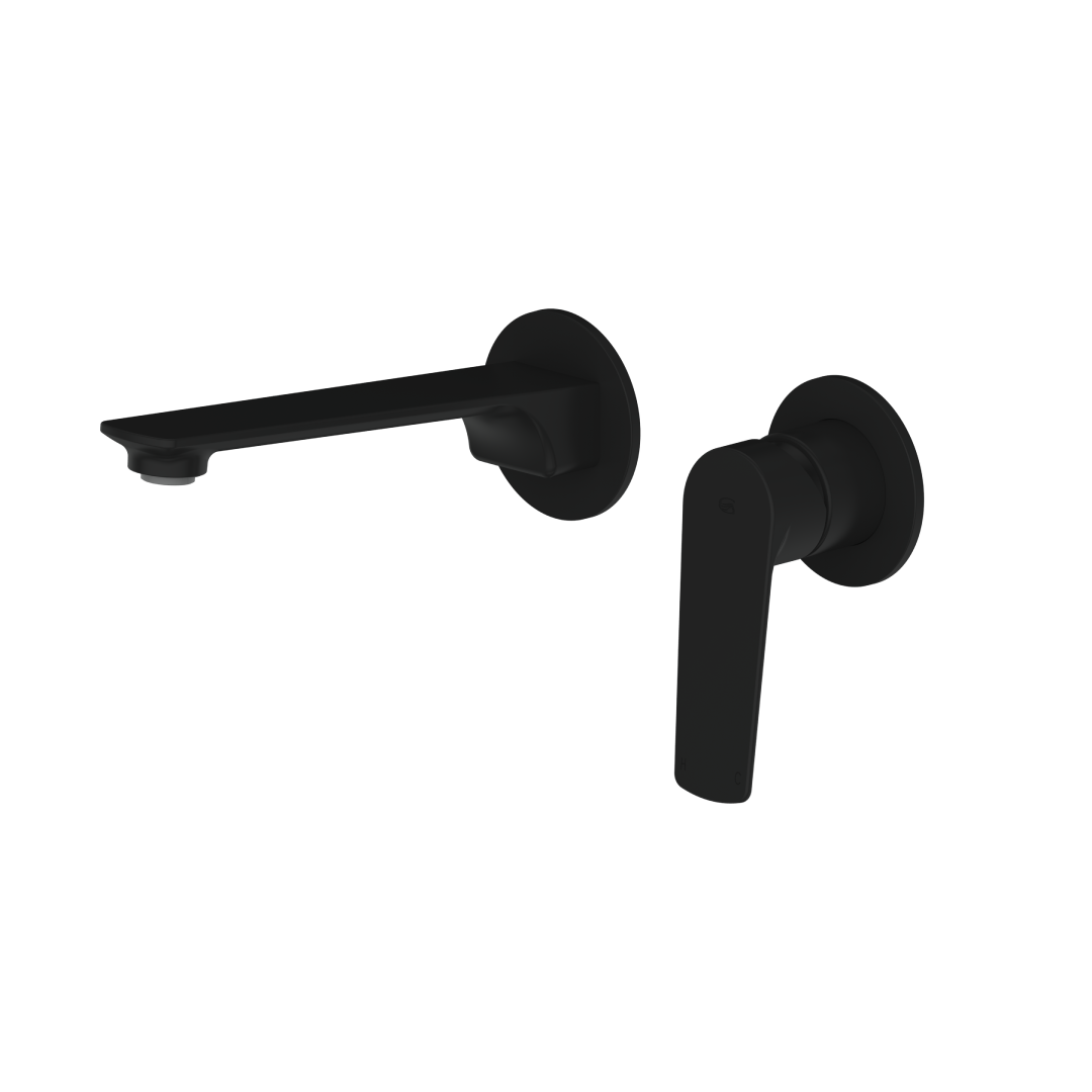 Greens Novi Wall Basin Mixer Lead Free - Matte Black - LF24203520MB
