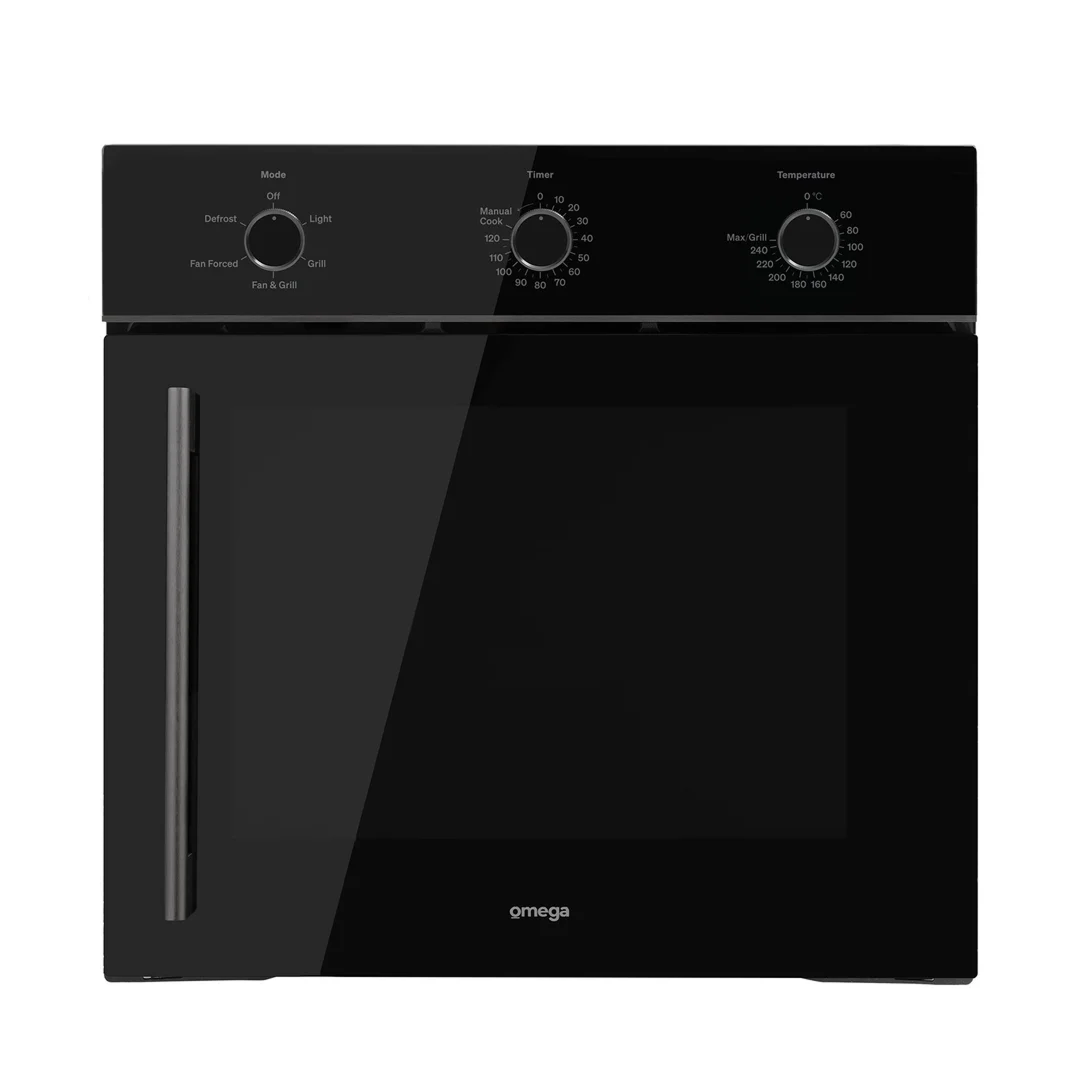 Omega 60cm 5 Function Side-Opening Oven (RHS Hinge) - Midnight OBOS605MR