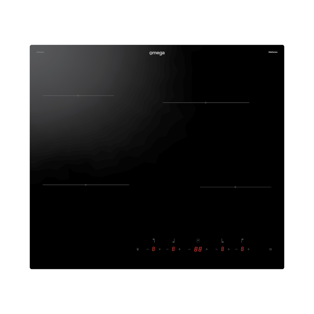 Omega 60cm 4 Zone Ceramic Cooktop with Touch Controls OCC604TCOM