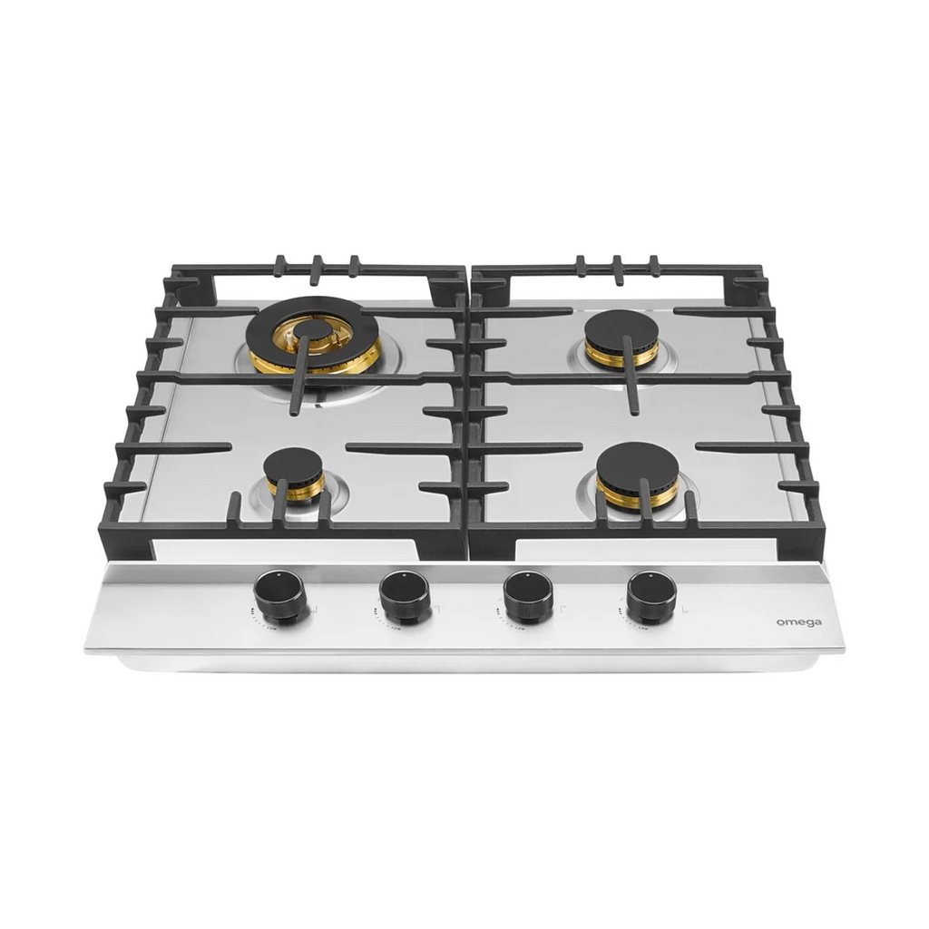Omega 60cn 4 Burner Gas Cooktop - Stainless Steel OCG604WXCOM
