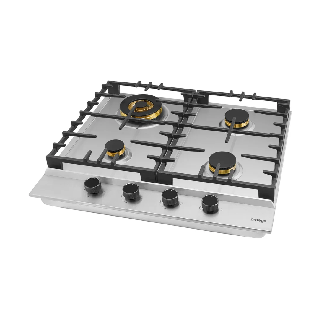 Omega 60cn 4 Burner Gas Cooktop - Stainless Steel OCG604WXCOM