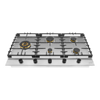 Omega 90cm 5 Burner Gas Cooktop - Stainless Steel OCG905WXCOM