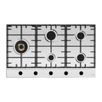 Omega 90cm 5 Burner Gas Cooktop - Stainless Steel OCG905WXCOM