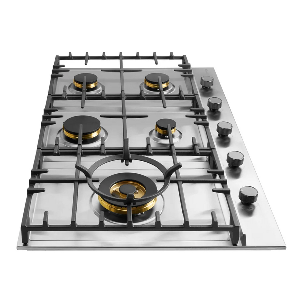 Omega 90cm 5 Burner Gas Cooktop - Stainless Steel OCG905WXCOM