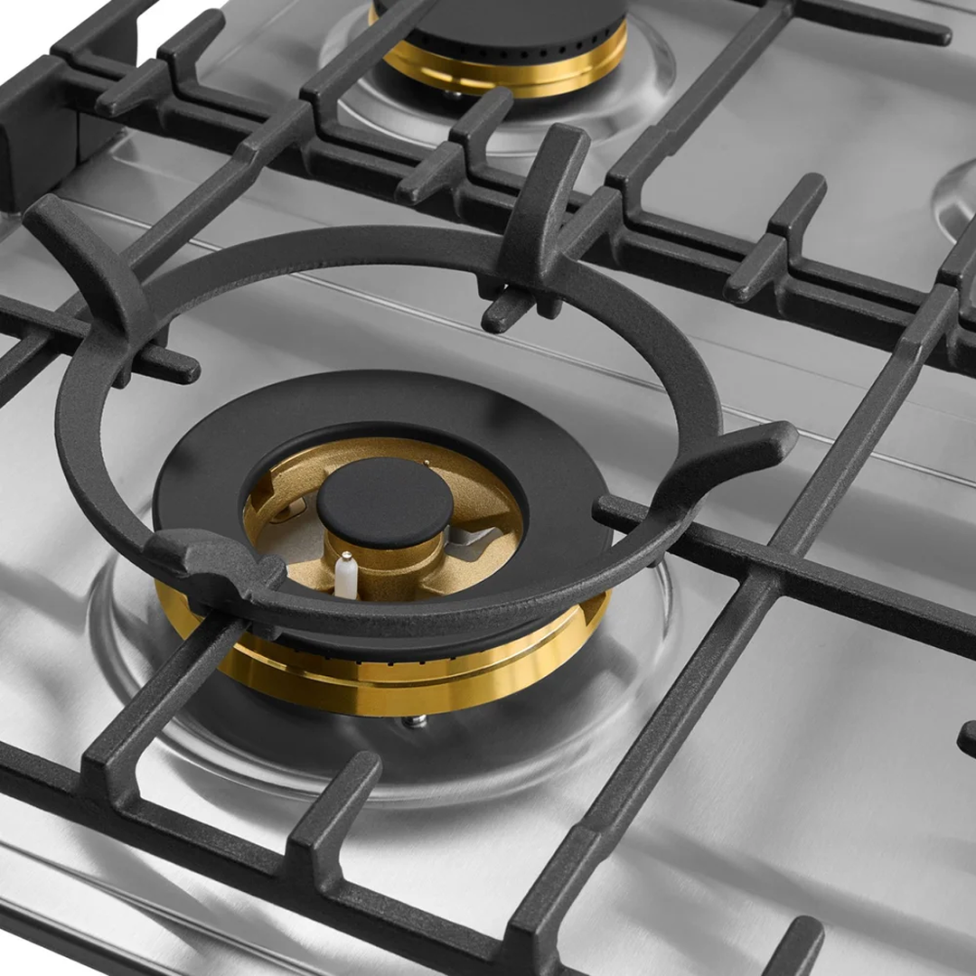 Omega 90cm 5 Burner Gas Cooktop - Stainless Steel OCG905WXCOM