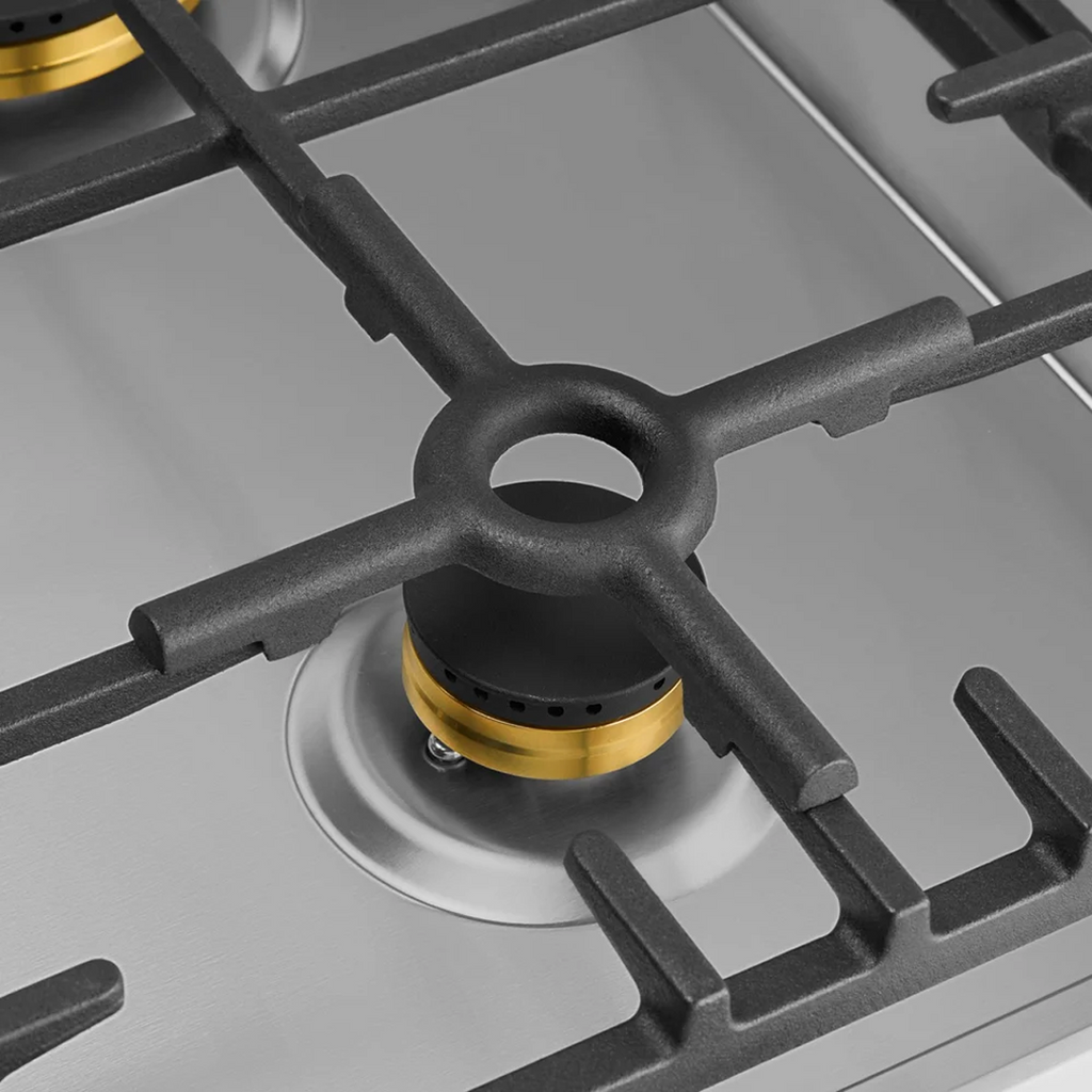Omega 90cm 5 Burner Gas Cooktop - Stainless Steel OCG905WXCOM