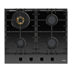 Omega 60cm 4 Burner Gas Cooktop - Ceramic Black Glass OCGG604WB
