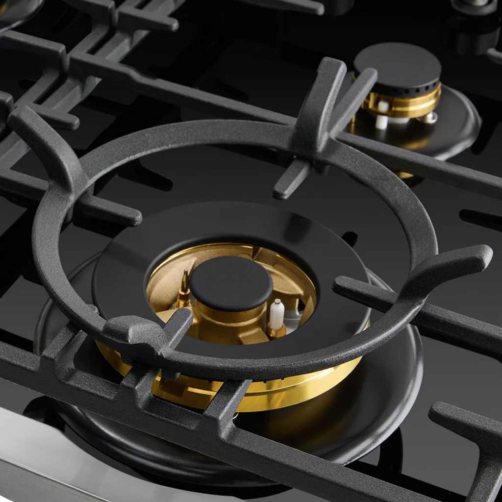 Omega 60cm 4 Burner Gas Cooktop - Ceramic Black Glass OCGG604WB