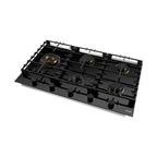Omega 90cm Gas 5 Burner Cooktop - Black Ceramic Glass OCGG905WB