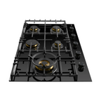 Omega 90cm Gas 5 Burner Cooktop - Black Ceramic Glass OCGG905WB