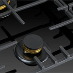 Omega 90cm Gas 5 Burner Cooktop - Black Ceramic Glass OCGG905WB