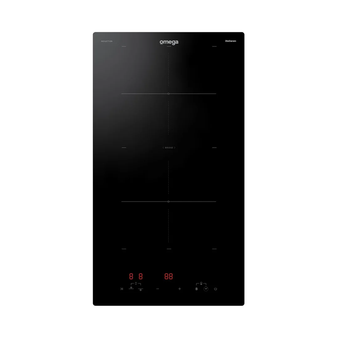 Omega 30cm 3 Zone Induction Cooktop with 10 Amp Power Phasing - OCI302PPTCOM