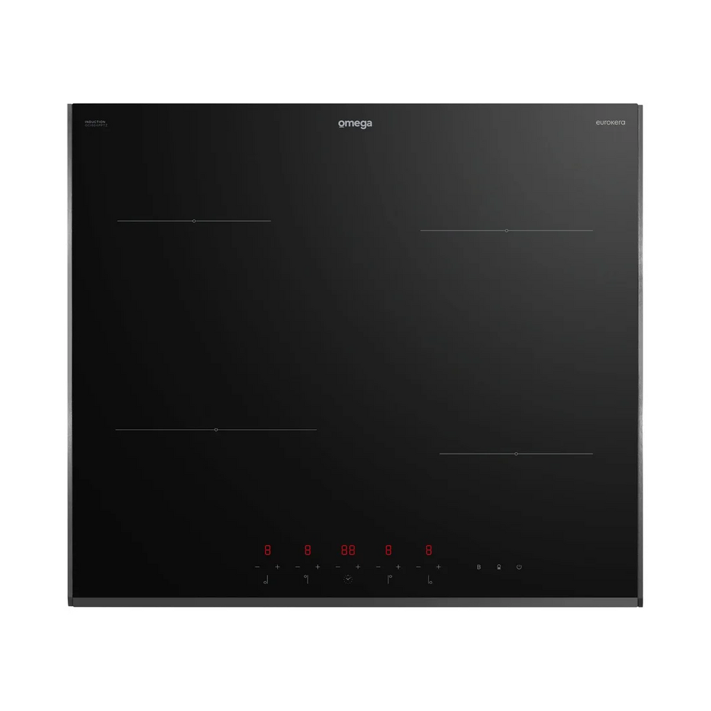 Omega 60cm Induction Cooktop with 10 Amp Power Phasing - OCI604PPTZ