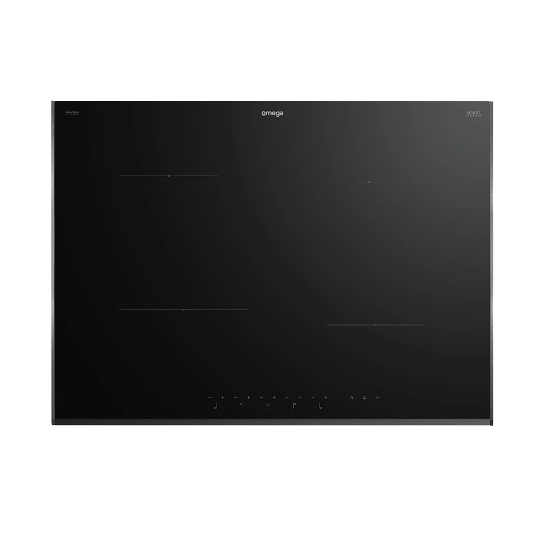 Omega 70cm 4 Zone Induction Cooktop - Ceramic Black Glass OCI704PPTZ