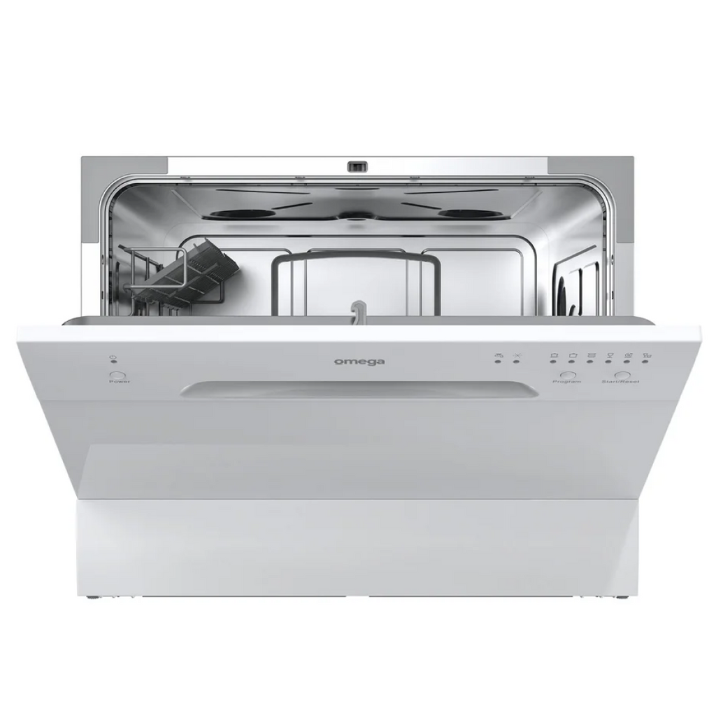 Omega 55cm Benchtop Dishwasher - White ODW101W
