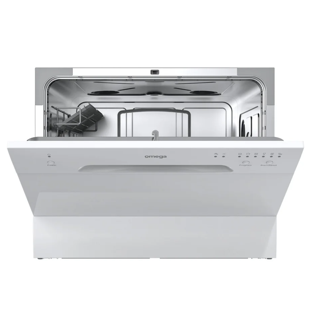 Omega 55cm Benchtop Dishwasher - White ODW101W
