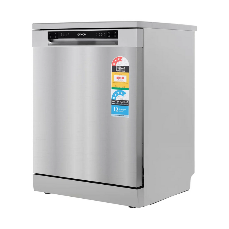 Omega 60cm Freestanding Dishwasher - Stainless Steel ODWF6014X