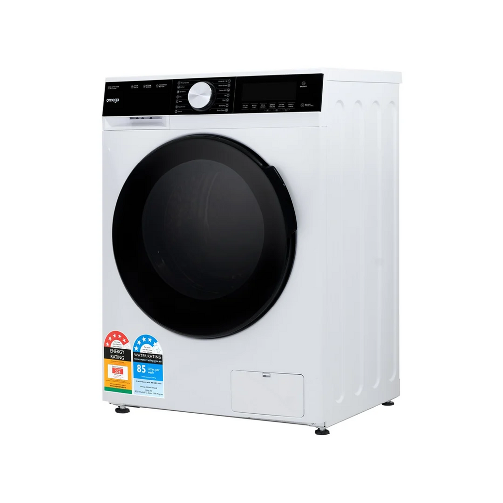 Omega 10kg Auto Dose Front Load Washing Machine - OFLW1000AW