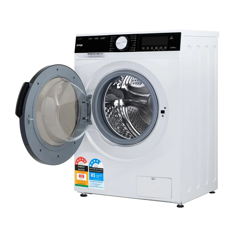 Omega 10kg Auto Dose Front Load Washing Machine - OFLW1000AW